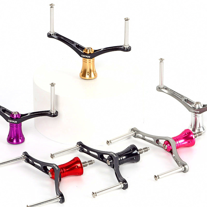 Double-Arm Metal Reel Handle, Left/Right Swap, 95 mm – product photo