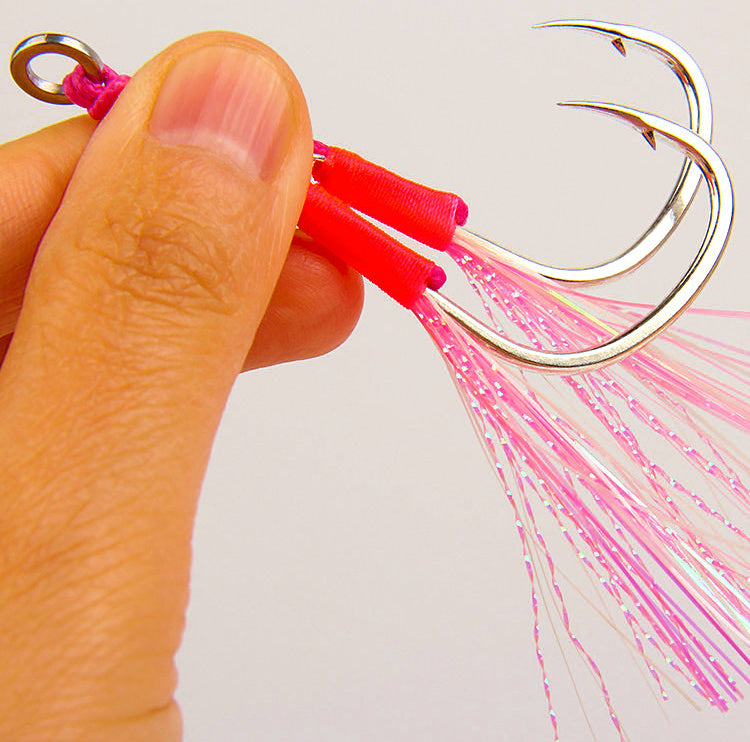 Glow Wire Assist Hooks for Jigs, Single & Double, #1–5/0 – product photo