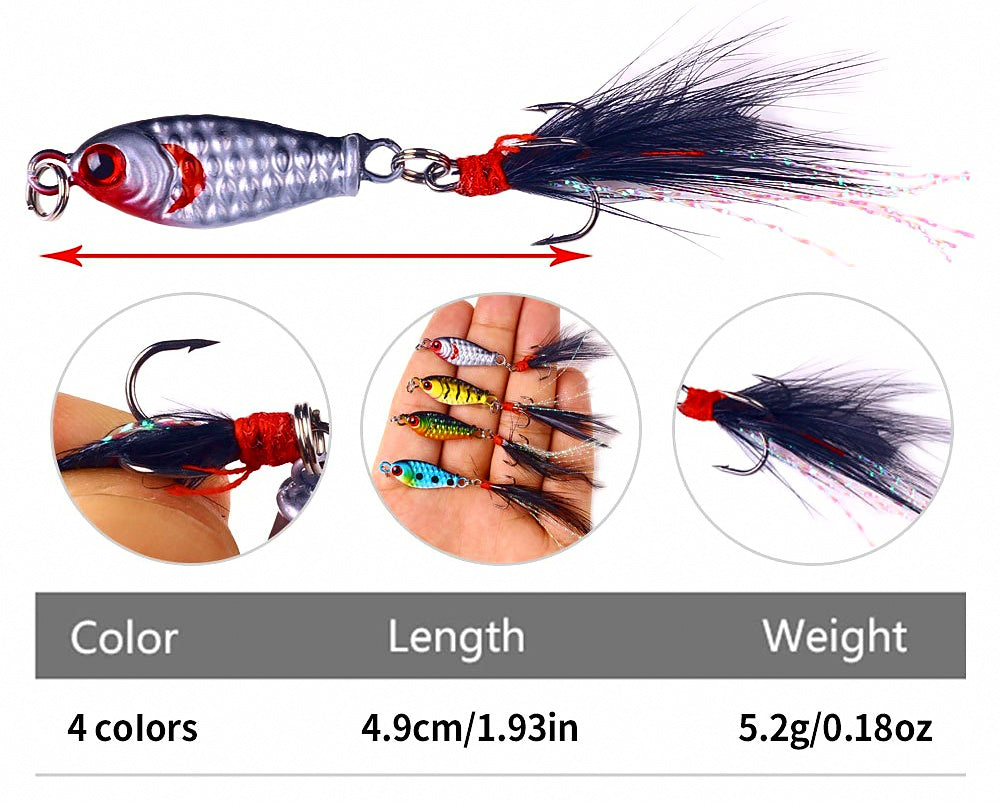 Mini Micro Metal Casting Jig, Freshwater Lure – product photo