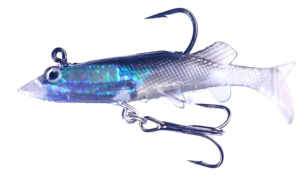 Paddle Tail Soft Swimbait with Lead Jig Head, 4 g & 11 g – product photo