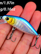 Mini Minnow Hard Bait with Treble Hooks, 1/3/5 Pack – product photo