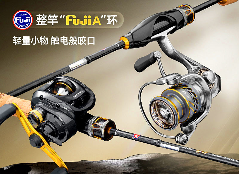 2-Piece Carbon Lure Rod, UL/L/ML, 1.5–2.4 m (4.9–7.9 ft) – product photo