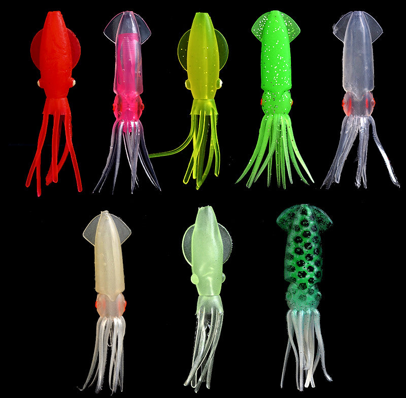 Soft Silicone Squid Lure, 6 / 7.5 / 10 cm (2.4–3.9 in) – product photo