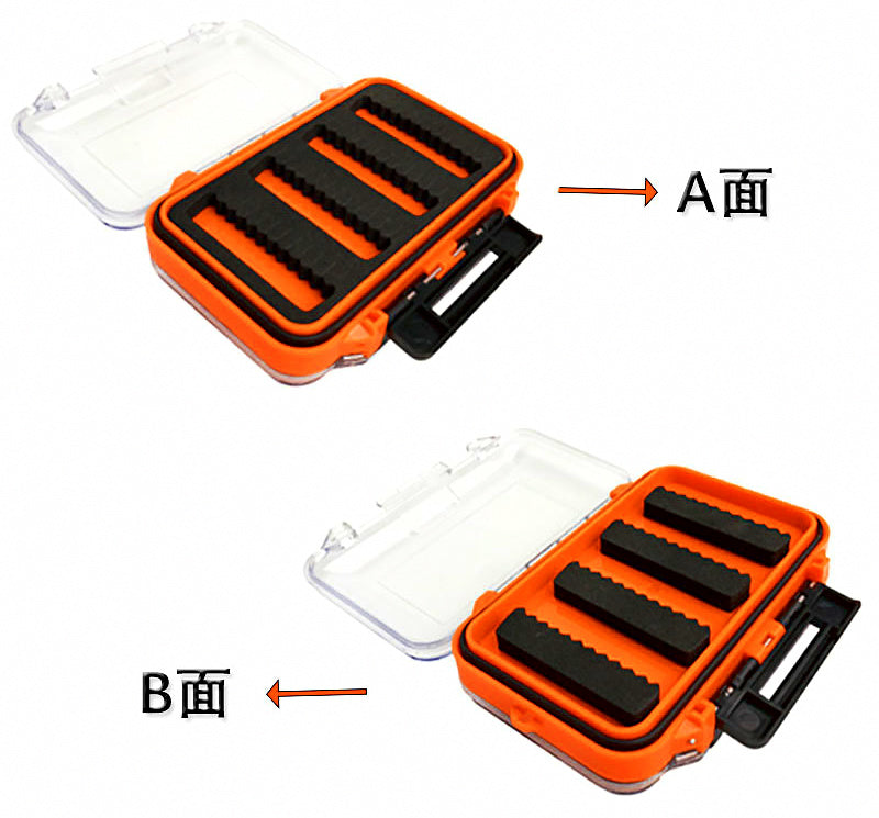 Double-Sided Clear Tackle Box for Flies and Lures, 2 Sizes – product photo