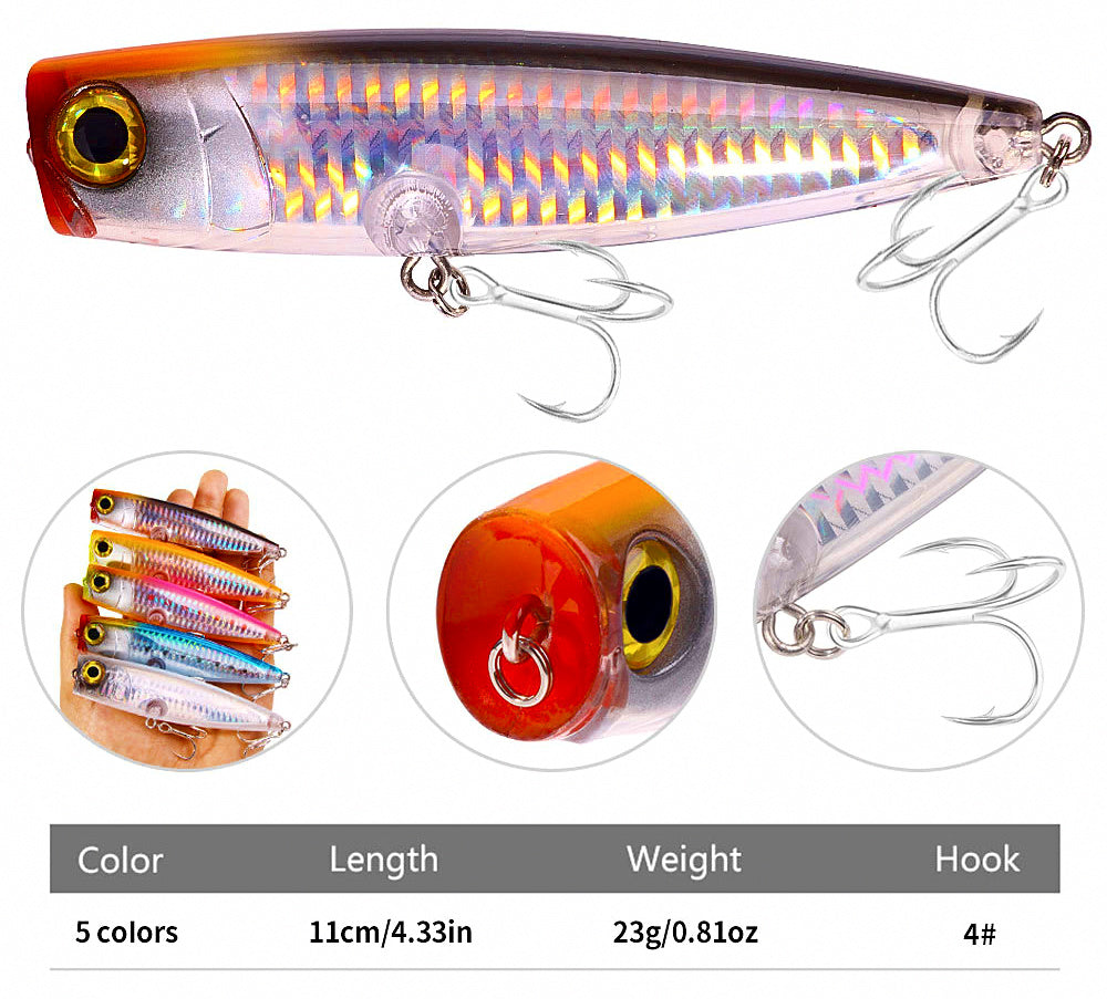 Floating Popper Lure, 11 cm 23 g (0.8 oz) – product photo