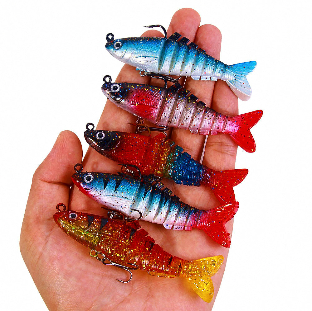 Jointed Lead Head Soft Swimbait, 9 cm 15 g (0.5 oz) – product photo