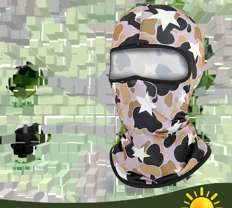 Sun Face Mask Gaiter, Quick-Dry Camo Headwear, One Size – product photo