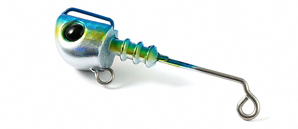 Lead Head Paddle Tail Soft Swimbait, 35 g (1.2 oz), UV Glow – product photo
