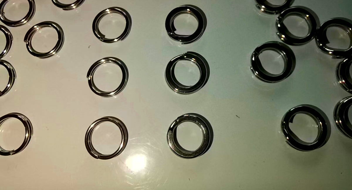 Heavy-Duty Flat Wire Split Rings, 50 Pack, 5–11 mm OD – product photo