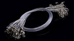 Stainless Steel Wire Leaders with Snaps, 150–250 mm (6–10 in) – product photo