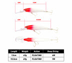 Floating Minnow Trolling Lure, 13 cm & 15.5 cm (49 g / 69 g) – product photo