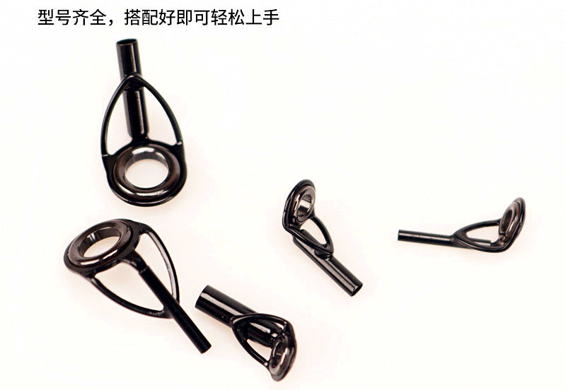 Black Ceramic Ring Tip Top Guide for Rod Building & Repair – product photo