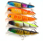 3-Section Jointed Minnow Hard Bait, ABS – product photo
