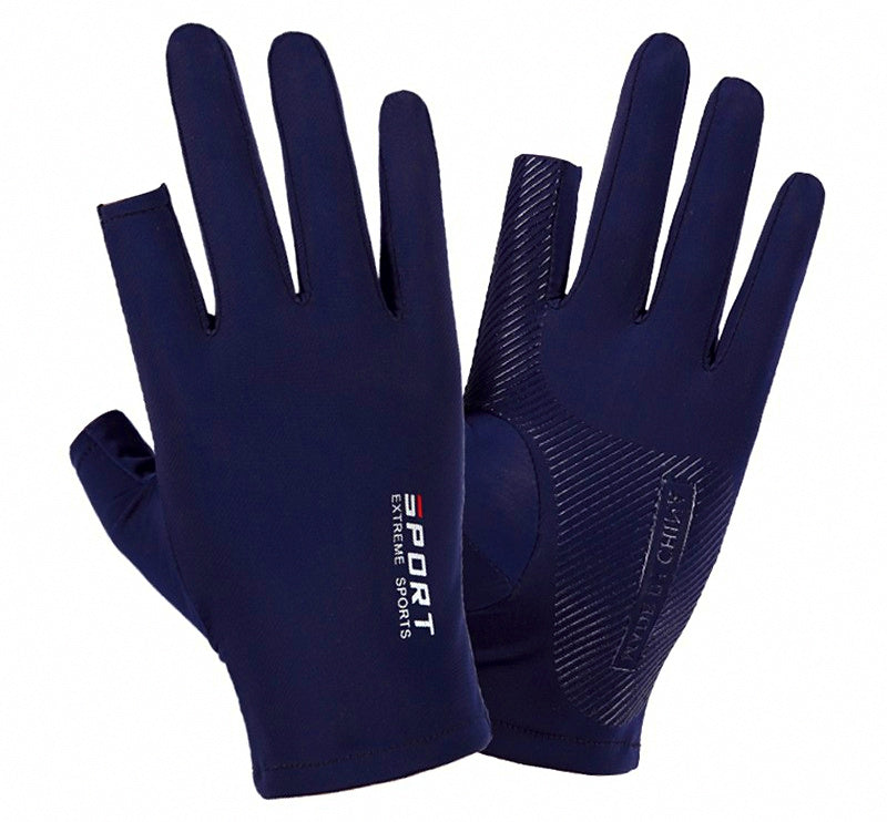 Sun Protection Fishing Gloves, Half, Full & 2-Finger Cut – product photo