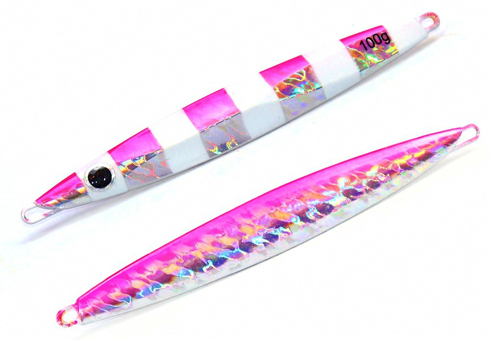 Glow Stripe Slow Pitch Jig, 80-100 g (2.8-3.5 oz) – product photo