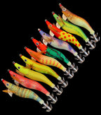 Glow Squid Jig, Shrimp Style with Rattle, Sizes 2.0–3.5 – product photo