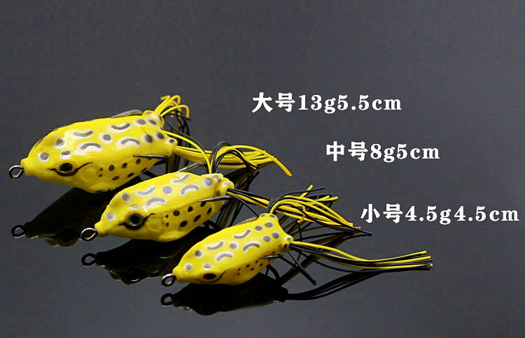 Soft Frog Lure, 13 g (0.46 oz), Double Tail, Pointed Snout – product photo
