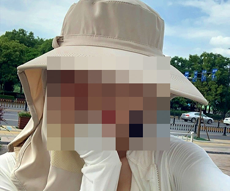 UPF 50+ Sun Hat, Neck Cape, Face Veil & Foldable Styles – product photo