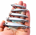 Silver Flat Metal Jig, 10–40 g (0.35–1.4 oz) – product photo