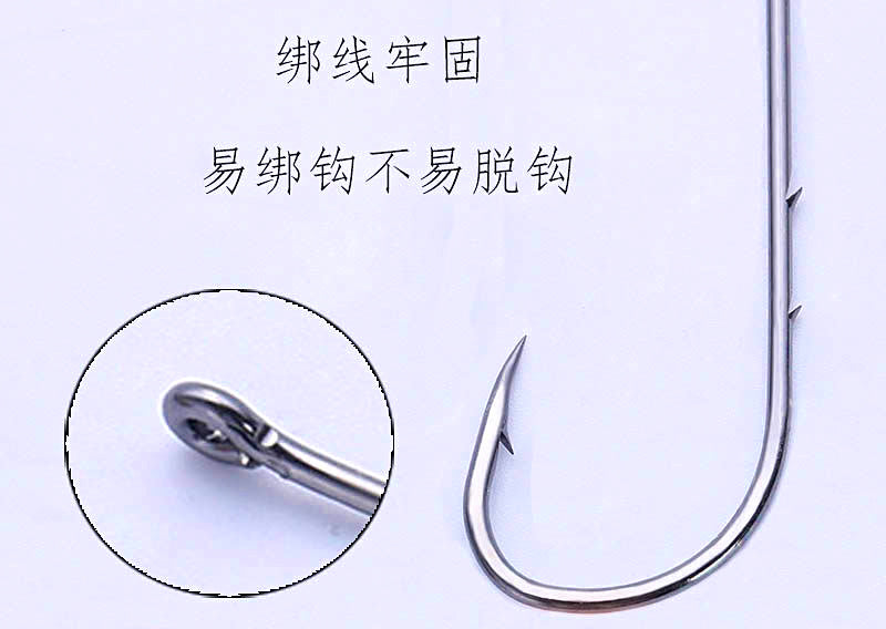 Double Barb Long Shank Bait Hooks, 50 Pack – product photo