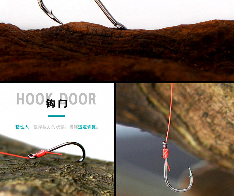 Barbed Eyed Hook with Tube, Offset Bend, Sizes 0.5–12 – product photo