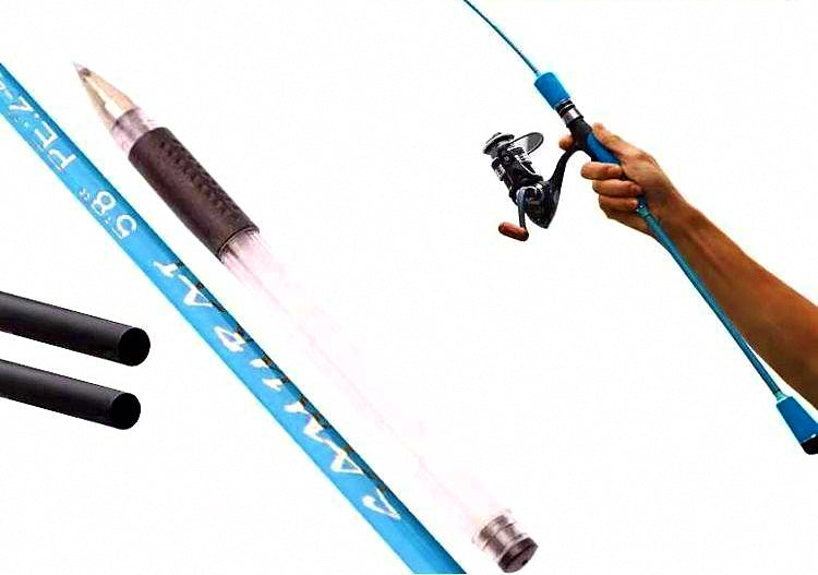 Slow Pitch Jigging Rod, Solid Carbon, 1.68–1.8 m (5.5–5.9 ft) – product photo