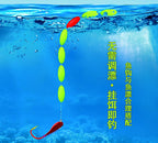 Pre-Tied Float Rig Set (6 Rigs), Nylon Line, Gold Hooks – product photo