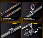 Carbon Long Casting Rod, 5-Piece, 2.1–4.5 m (6.9–14.8 ft) – product photo