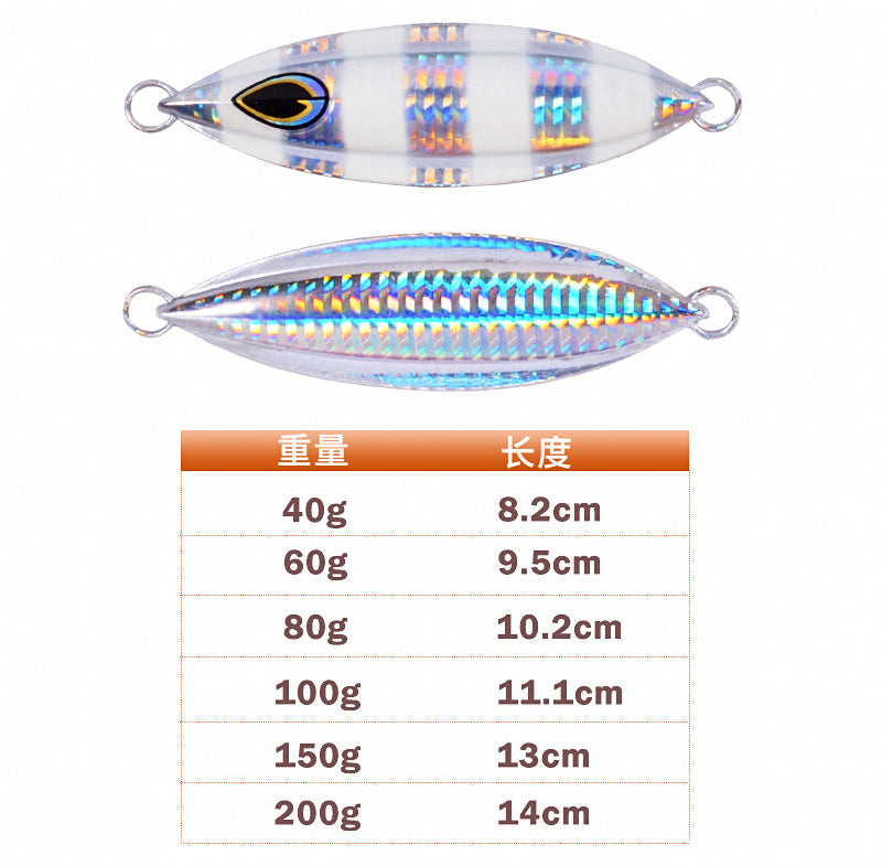 Slow Pitch Jig, 40–200 g (1.4–7.1 oz) – product photo