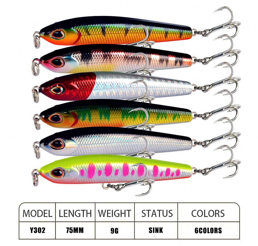 Sinking Pencil Lure, 7.5 cm (3 in), 9 g (0.3 oz) – product photo