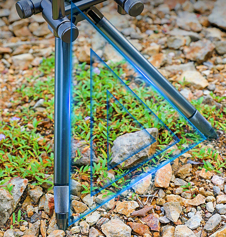 Carp Rod Pod, 5-Rod Double Crossbar Aluminum Alloy Stand – product photo