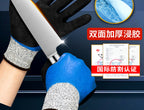 Cut-Resistant Waterproof Work Gloves, Rubber Coated Palm – product photo