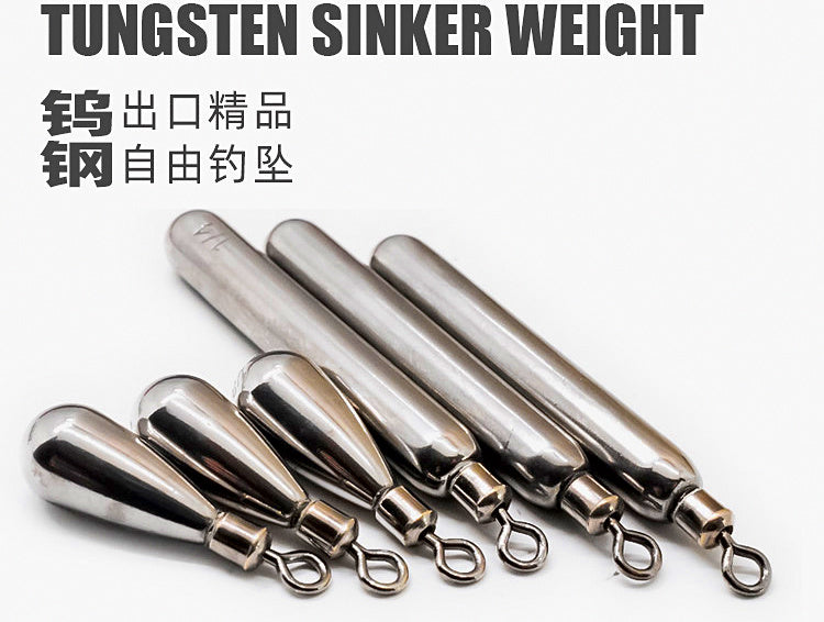 Tungsten Teardrop Sinkers for Free Rigs, 0.05–0.5 oz (1.3–14 g) – product photo