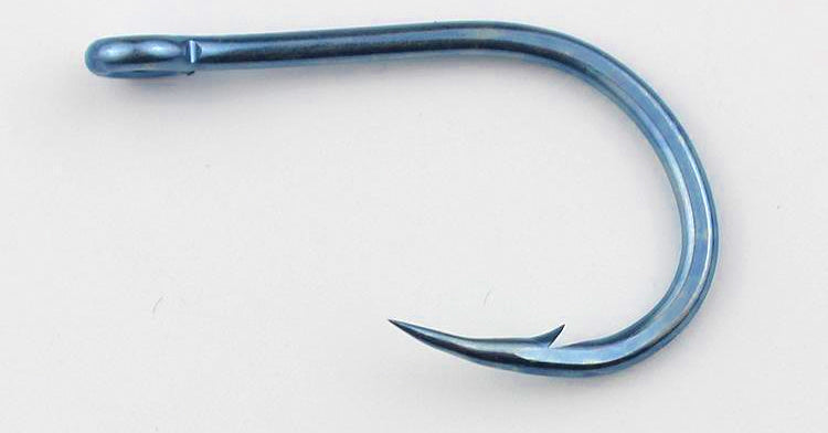 Extra Strong Blue Barbed Saltwater Hooks, 10 Pack, 1 to 16/0 – product photo