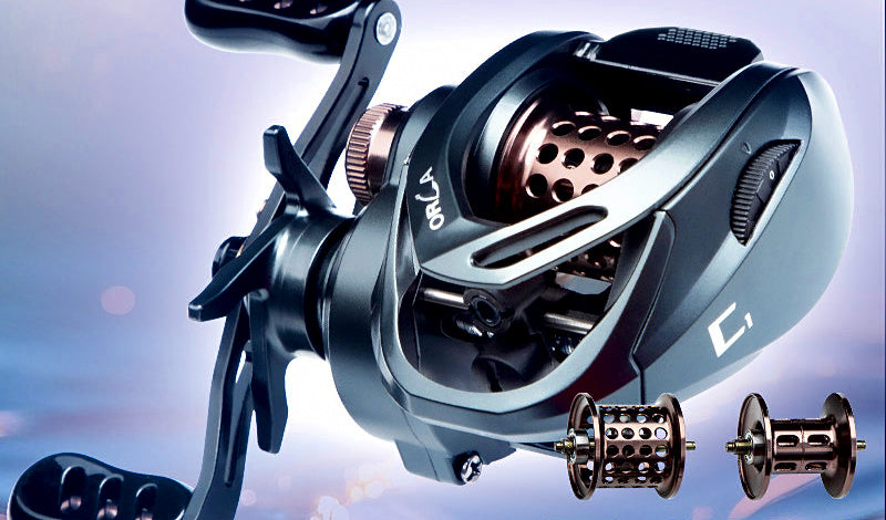 Round Baitcasting Reel, 152 g (5.4 oz), Left/Right Hand – product photo