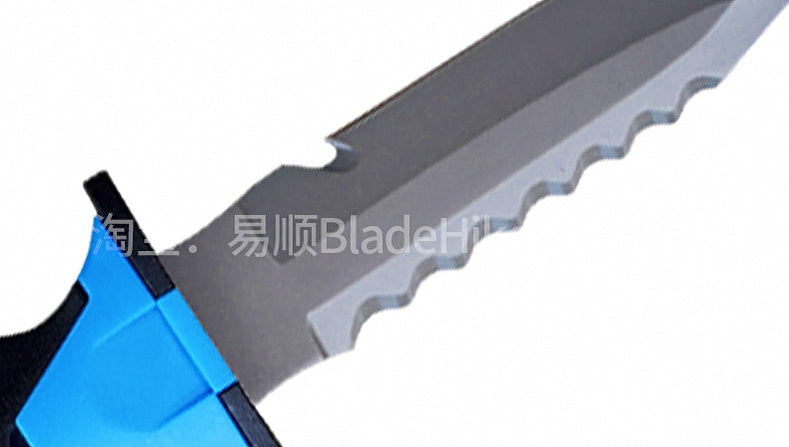 Titanium-Coated Dive Knife, 12.5 cm (4.9 in) Blade – product photo