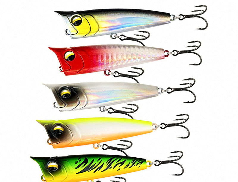 Surface Popper Lure, 7.5–10 cm (3–3.9 in), Hooked or Bare – product photo