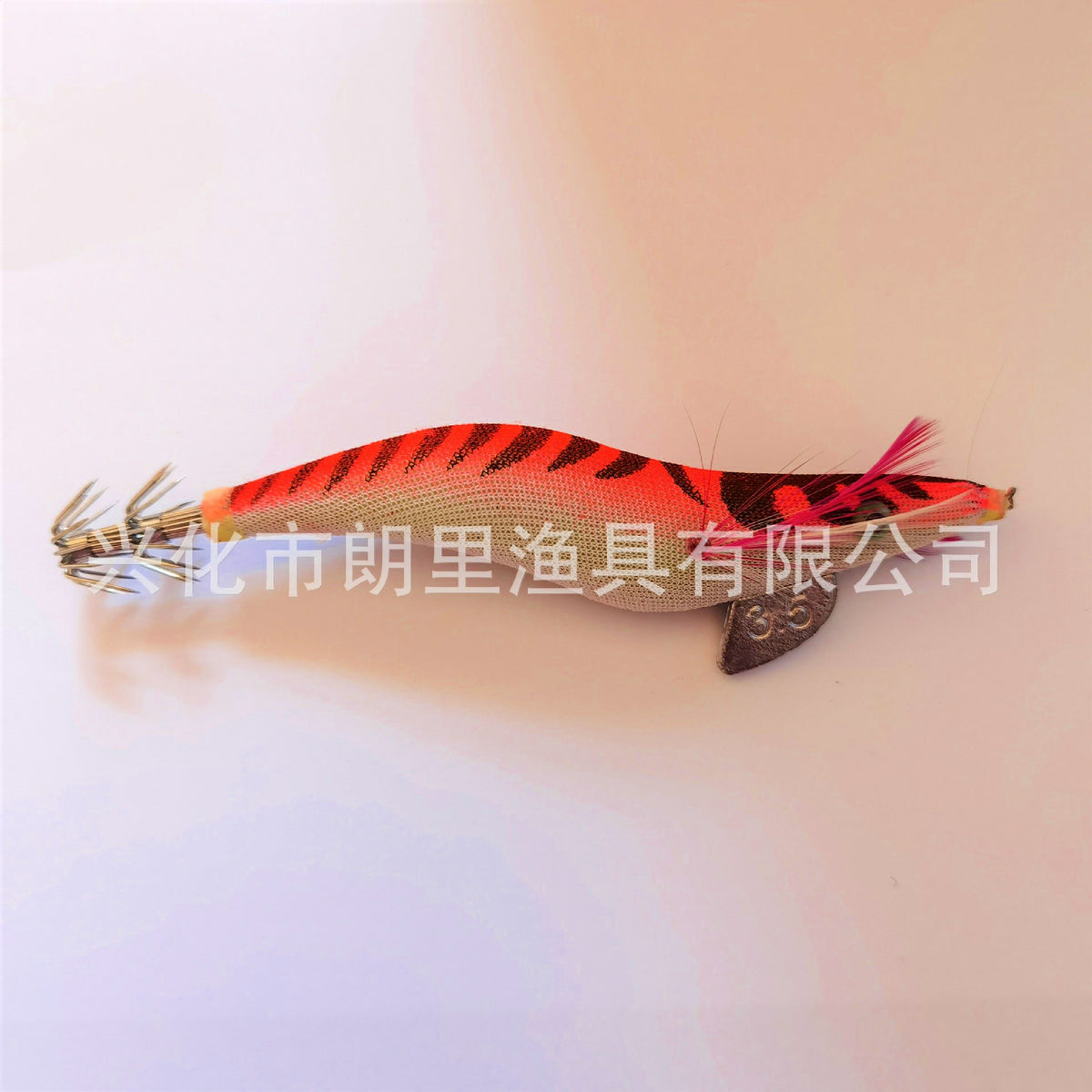 Wood Shrimp Squid Jig, 5-Pack, Size 2.5/3.0/3.5