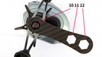 Baitcasting Reel Maintenance Tools: Pin Remover, Pliers, Wrench – product photo