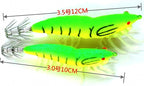 Glow Squid Jig, Wood Shrimp Style, Size 3.0 / 3.5 – product photo