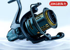 Long-Cast Fishing Reel, Shallow Spool, 4.8:1, 12 Bearings – product photo