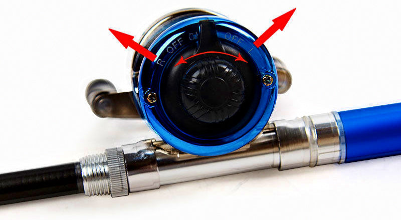Mini Metal Drum Reel, Ice Fishing Reel 3.0:1, 2 Bearings – product photo