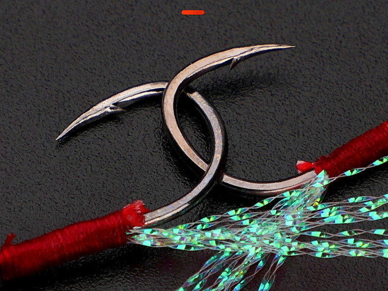 Black Nickel Ise-ni Hooks, Barbed, Size 10 or 13, 20 pcs – product photo