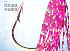 Glow Fish Skin Bait Rig Hooks, Barbed, 6 per Pack – product photo