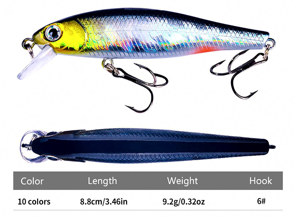 Suspending Minnow Hard Bait, 9 g (0.32 oz) – product photo