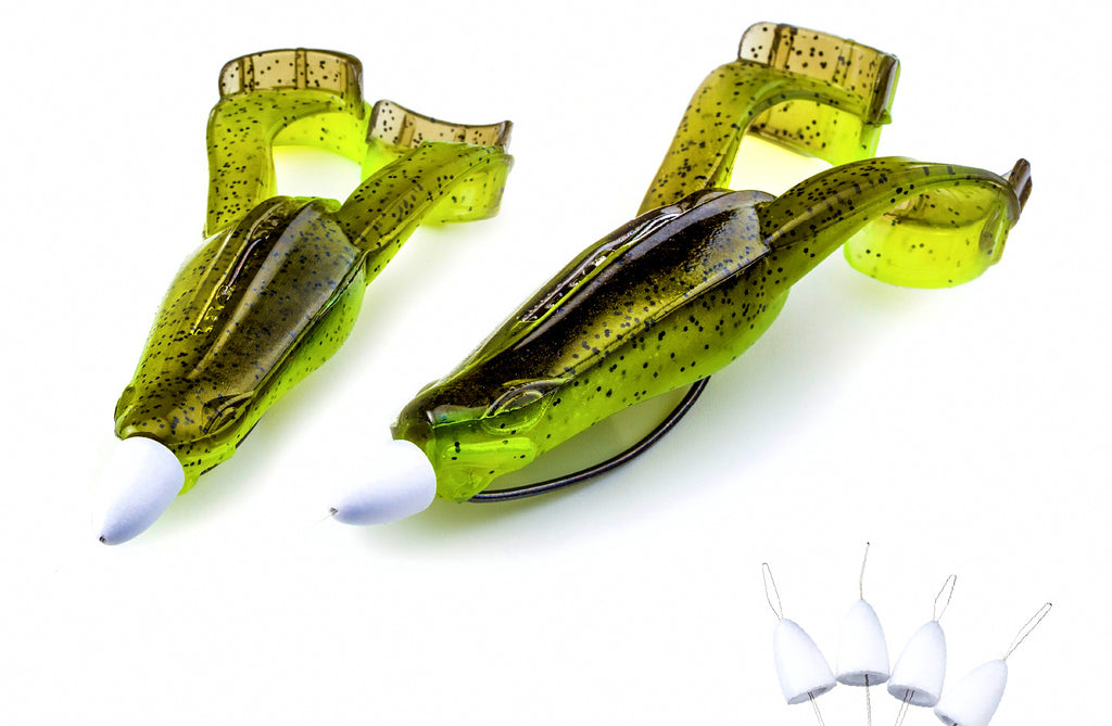 Soft Frog Lure for Bass, 2.2 & 2.7 in (56–68 mm), Slow Sinking – product photo