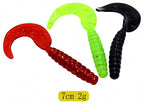 Curly Tail Grub Soft Plastic Lures, 3.5–7 cm, 500 g Bulk – product photo