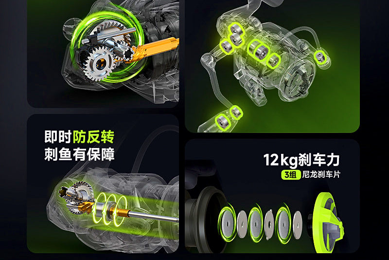 Front Drag Spinning Reel, 5.2:1, 10 Bearings, Size 500–5000 – product photo