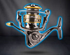 All-Metal Spinning Reel, Front Drag, Interchangeable Handle – product photo