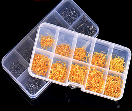 Barbed Eyed Hook Assortment, Size 3–12 (70–500 pcs) – product photo